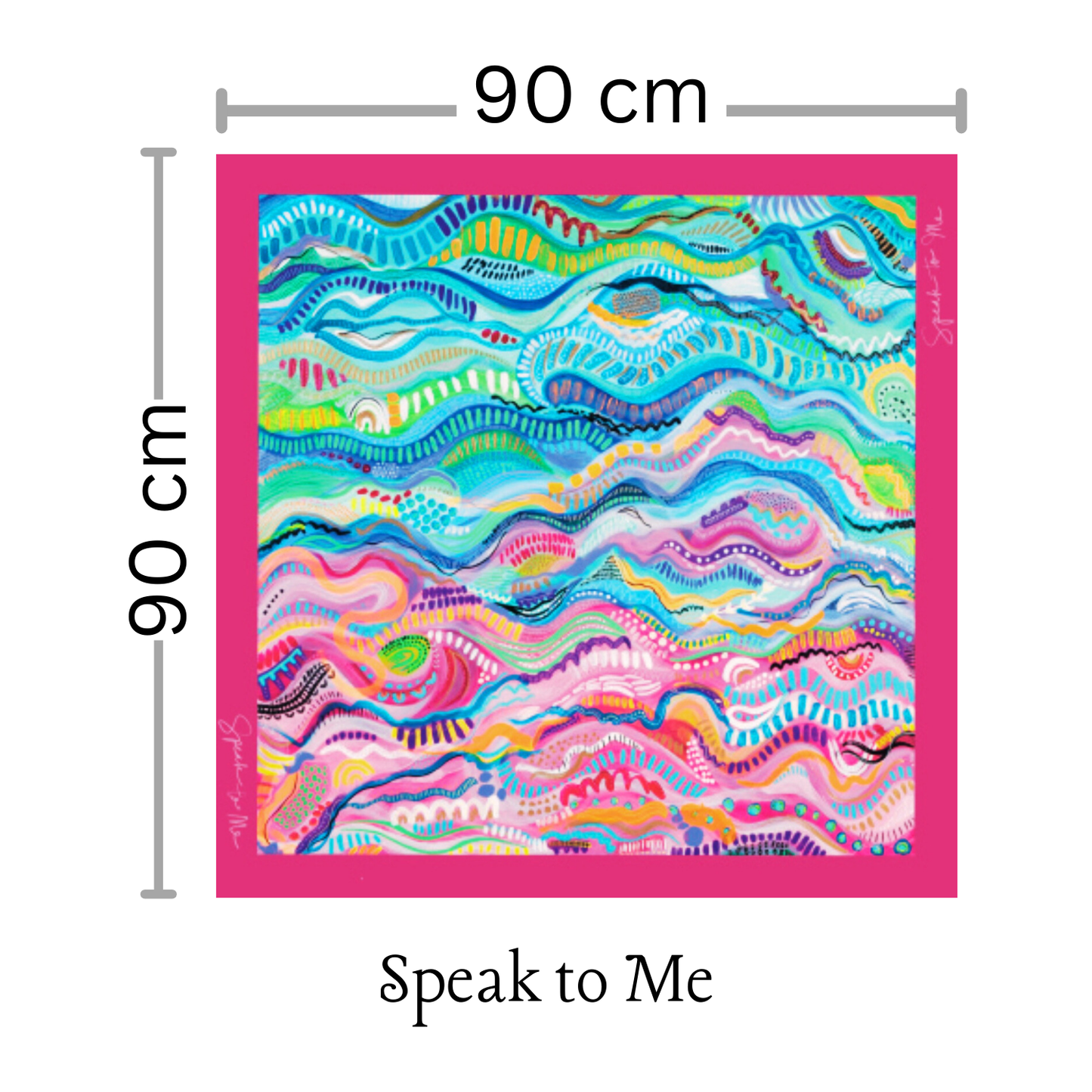 [gone soon...] Art Scarf - Speak to Me