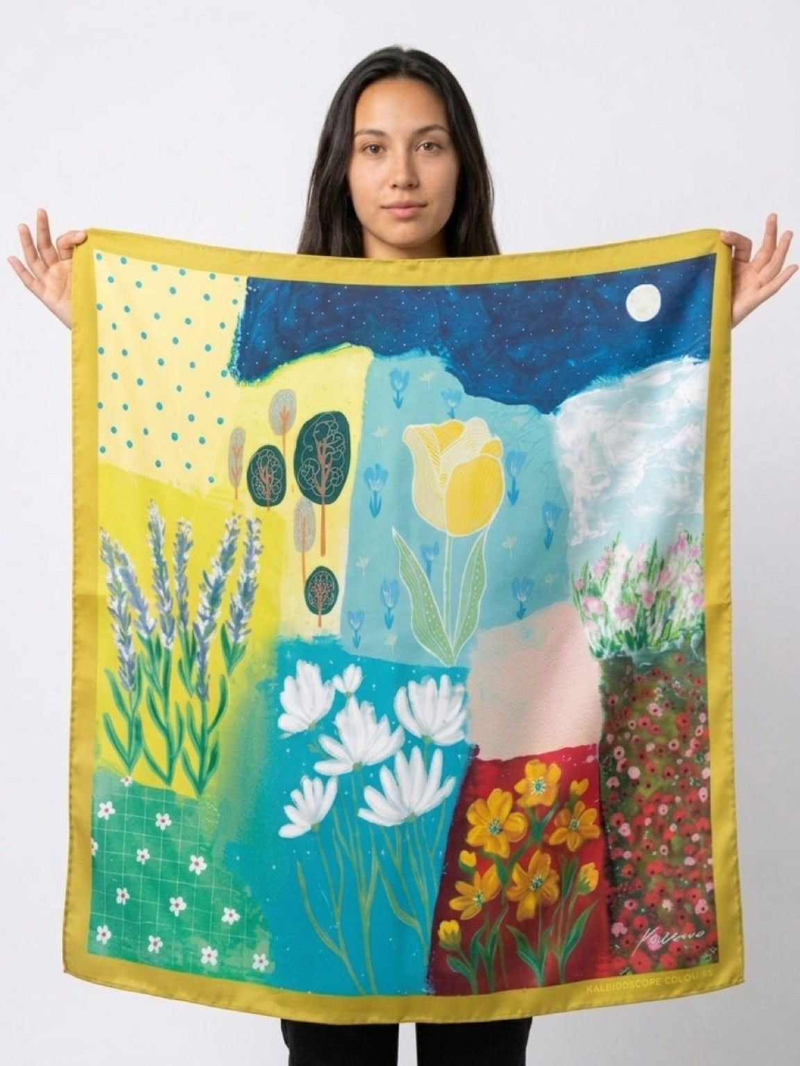 Art Scarf - Petal Poetry