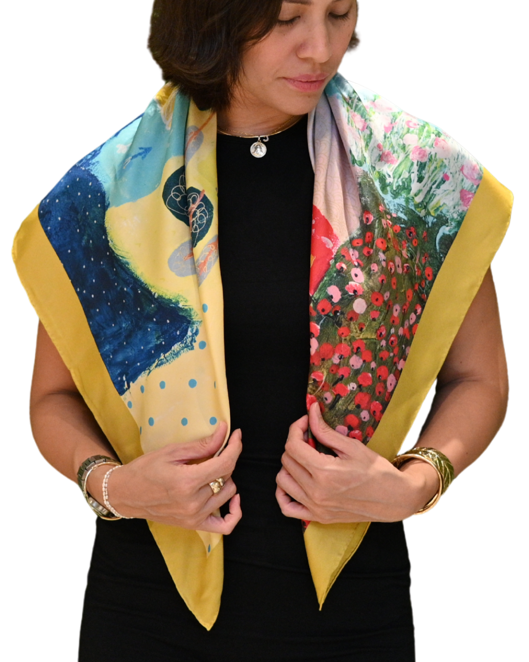 Art Scarf - Petal Poetry