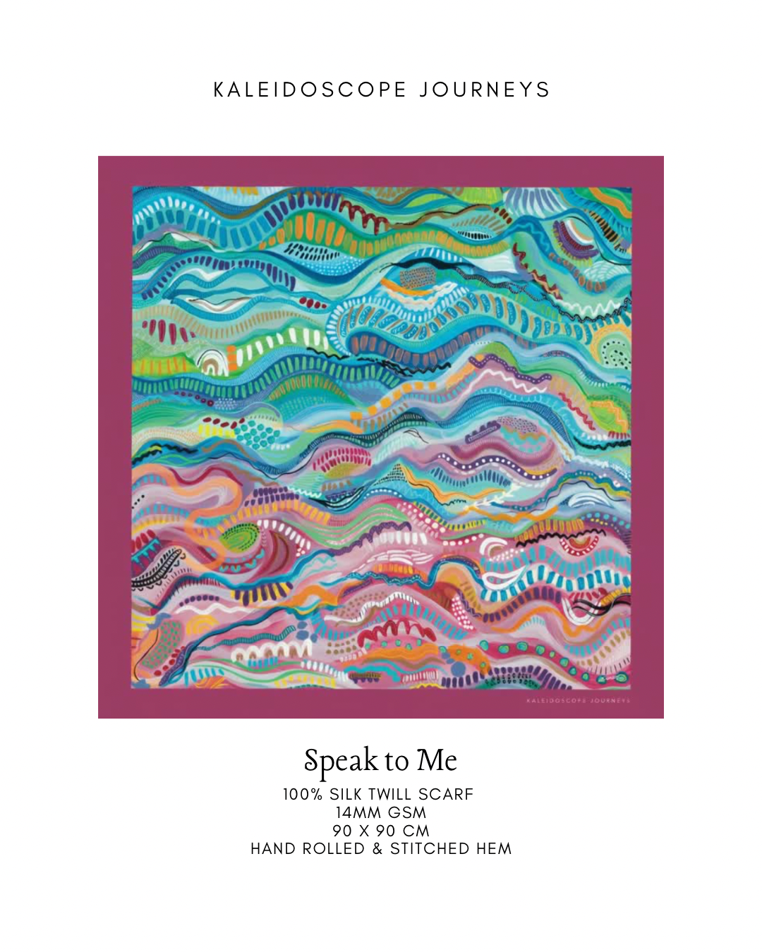 Art Scarf - Speak to Me