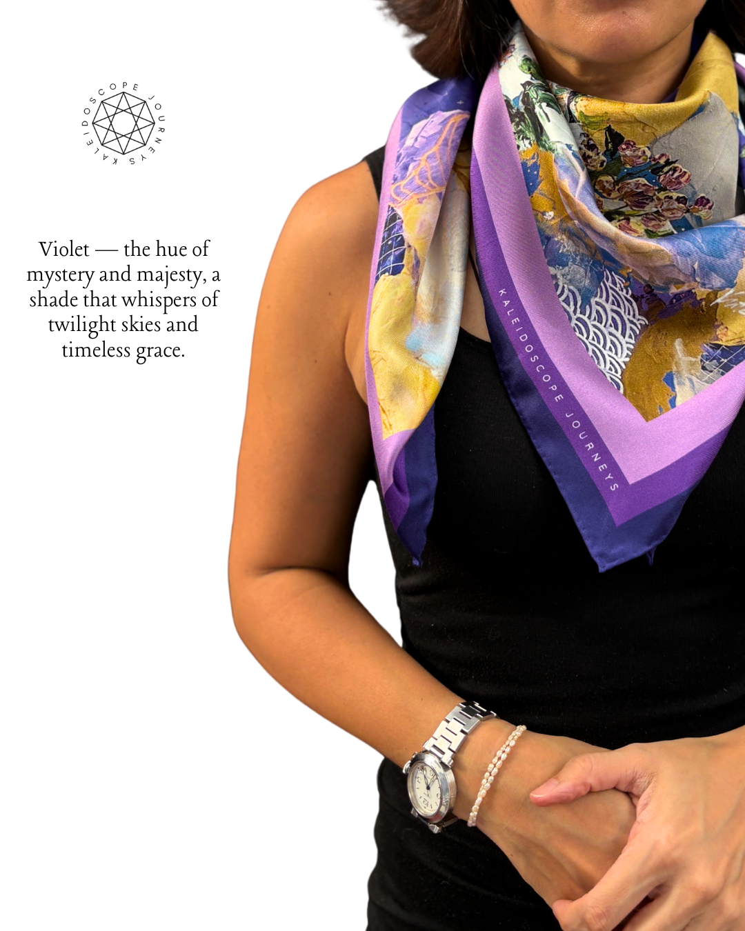 Art Scarf - Violet Visions